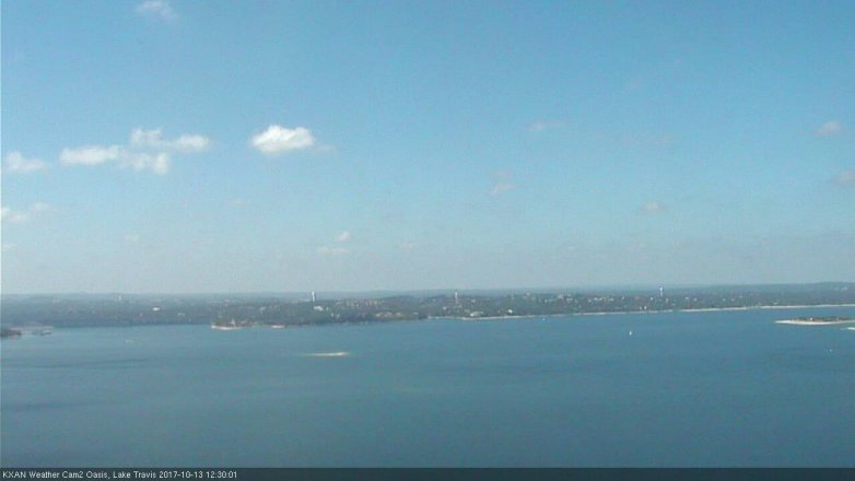 Lake Travis webcam, October 13, 2017 11:50 AM CT