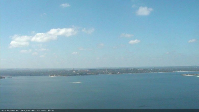 Lake Travis webcam, October 13, 2017 11:55 AM CT