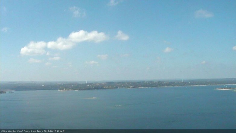 Lake Travis webcam, October 13, 2017 12:05 PM CT
