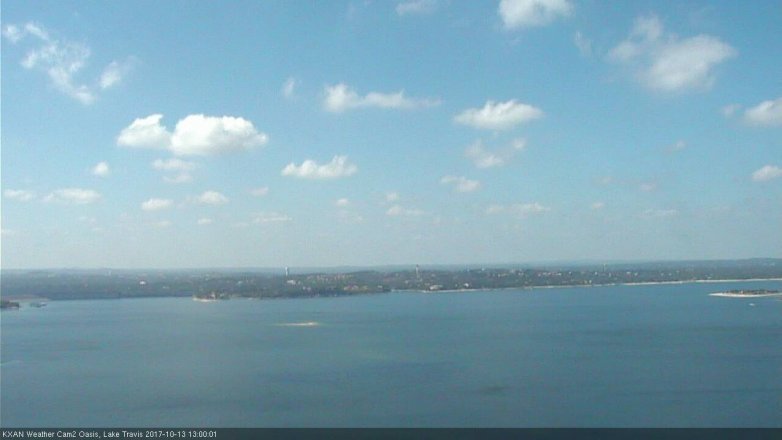 Lake Travis webcam, October 13, 2017 12:10 PM CT