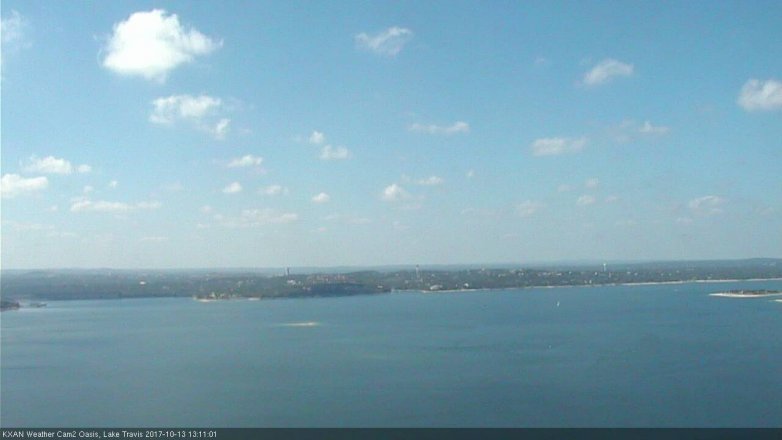Lake Travis webcam, October 13, 2017 12:20 PM CT