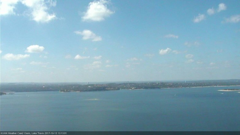 Lake Travis webcam, October 13, 2017 12:30 PM CT