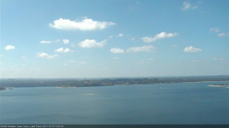 Lake Travis webcam, October 13, 2017 12:50 PM CT