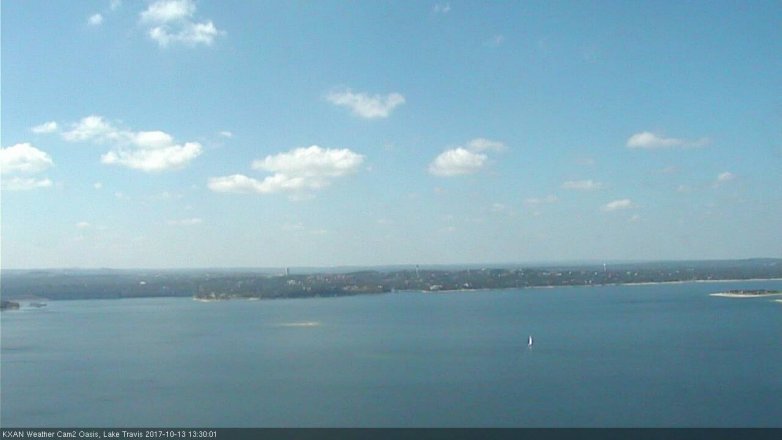 Lake Travis webcam, October 13, 2017 1:00 PM CT