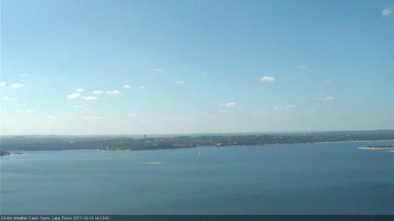 Lake Travis webcam, October 13, 2017 1:30 PM CT