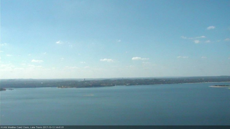 Lake Travis webcam, October 13, 2017 1:45 PM CT