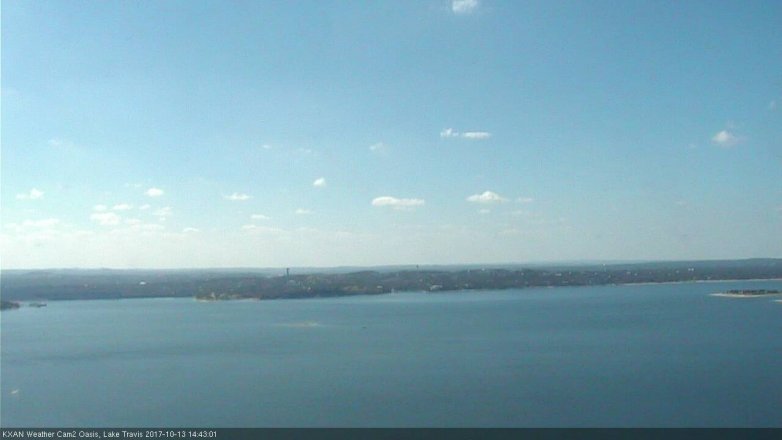 Lake Travis webcam, October 13, 2017 1:50 PM CT