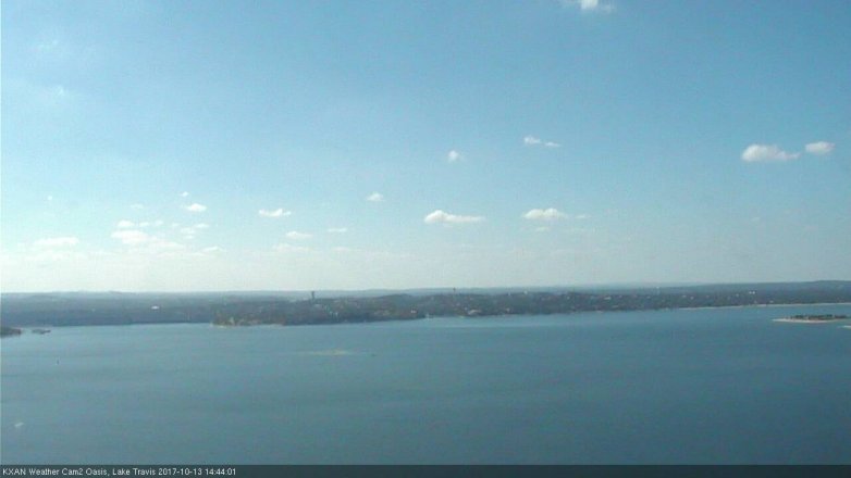 Lake Travis webcam, October 13, 2017 2:10 PM CT