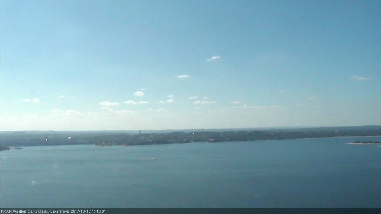 Lake Travis webcam, October 13, 2017 2:20 PM CT