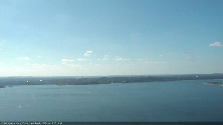 Lake Travis webcam, October 13, 2017 2:25 PM CT