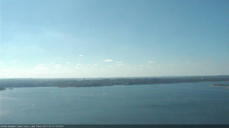 Lake Travis webcam, October 13, 2017 2:50 PM CT
