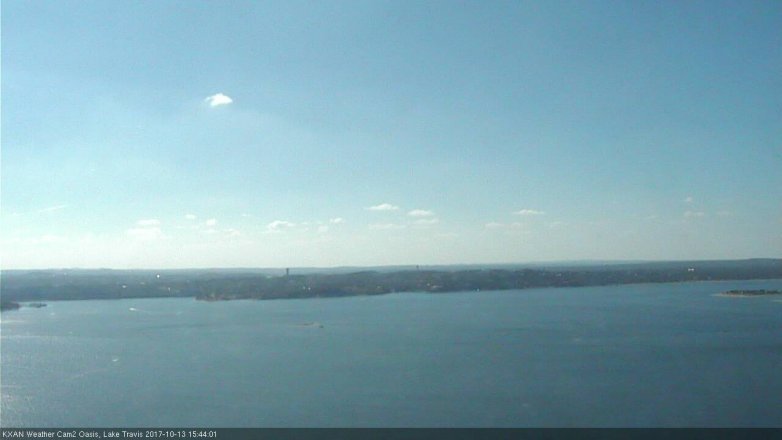 Lake Travis webcam, October 13, 2017 2:55 PM CT