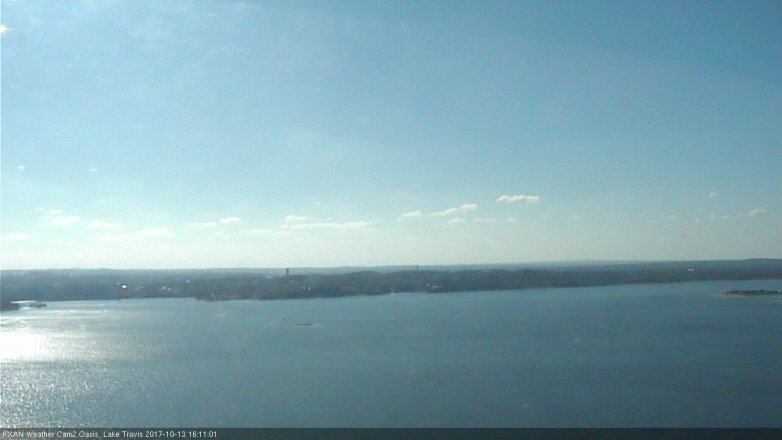 Lake Travis webcam, October 13, 2017 3:15 PM CT