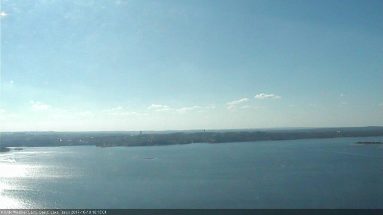 Lake Travis webcam, October 13, 2017 3:40 PM CT