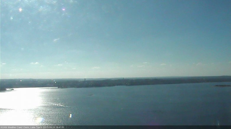 Lake Travis webcam, October 13, 2017 3:55 PM CT