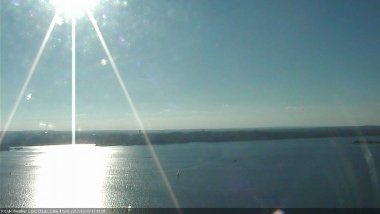 Lake Travis webcam, October 13, 2017 4:25 PM CT