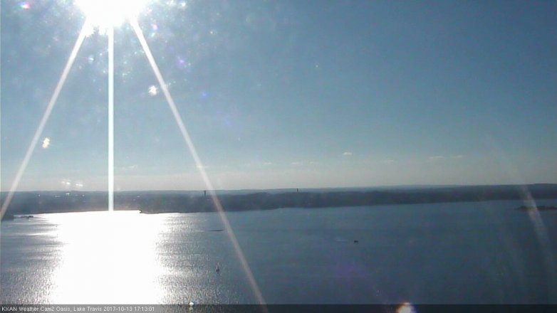 Lake Travis webcam, October 13, 2017 4:45 PM CT