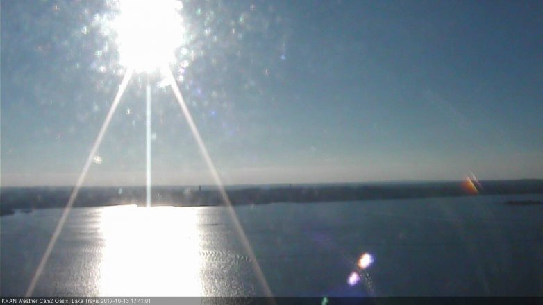 Lake Travis webcam, October 13, 2017 4:50 PM CT