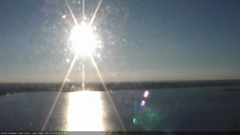 Lake Travis webcam, October 13, 2017 5:25 PM CT