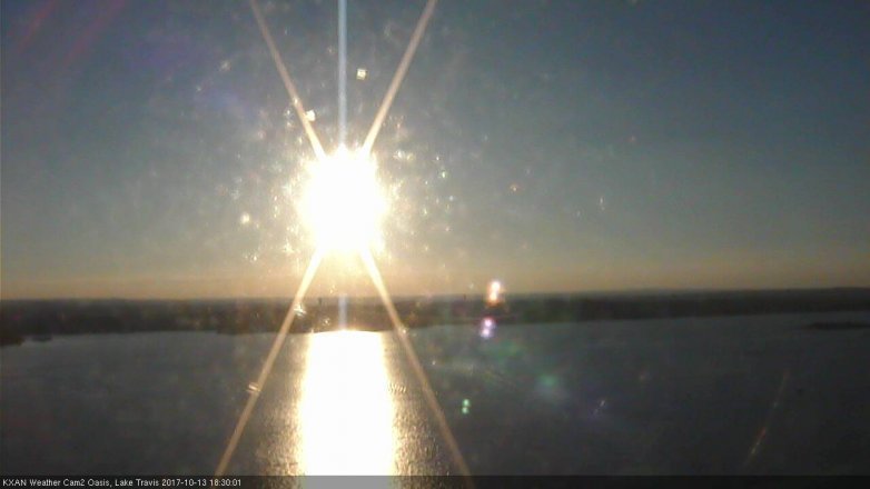 Lake Travis webcam, October 13, 2017 5:35 PM CT