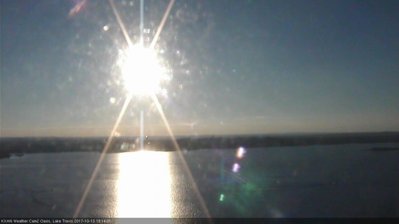 Lake Travis webcam, October 13, 2017 5:45 PM CT