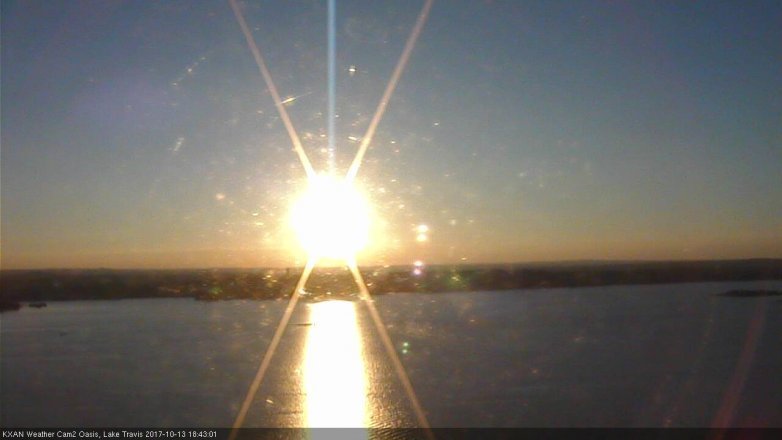Lake Travis webcam, October 13, 2017 5:50 PM CT
