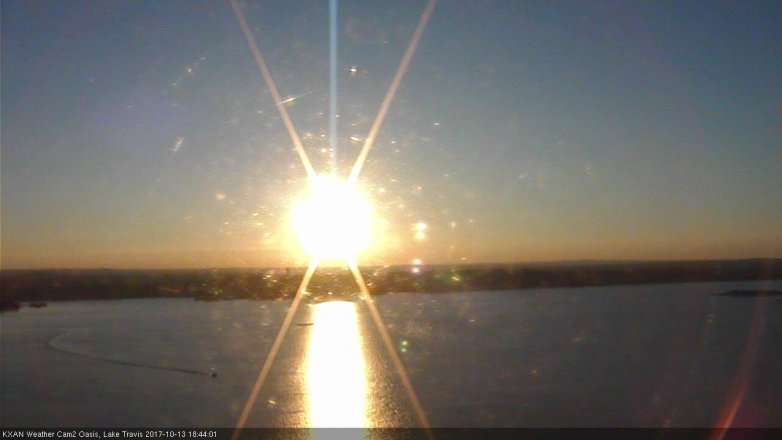 Lake Travis webcam, October 13, 2017 6:00 PM CT