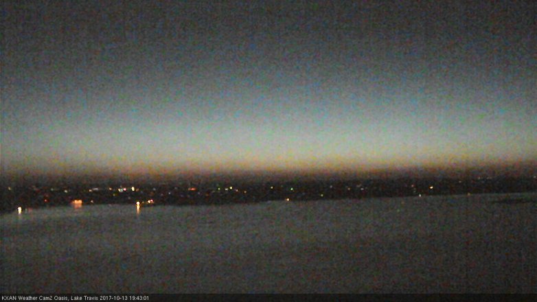 Lake Travis webcam, October 13, 2017 7:00 PM CT
