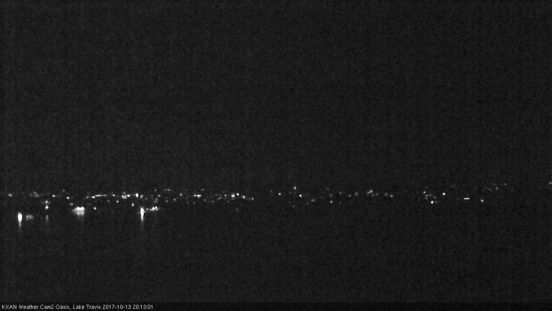 Lake Travis webcam, October 13, 2017 7:40 PM CT