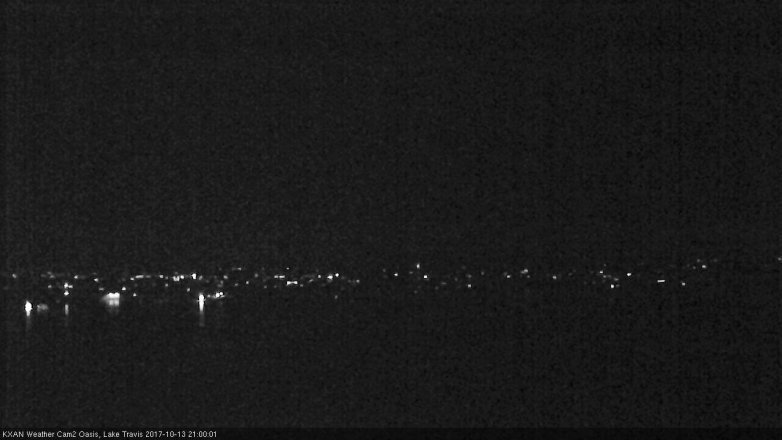 Lake Travis webcam, October 13, 2017 8:05 PM CT