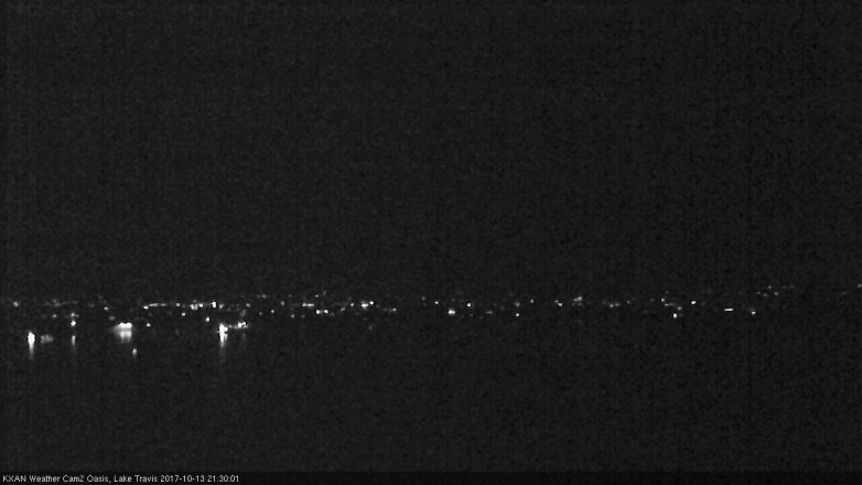 Lake Travis webcam, October 13, 2017 8:50 PM CT