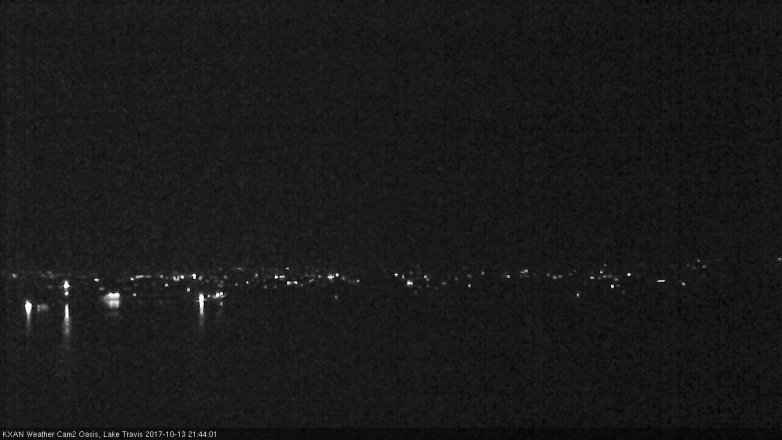 Lake Travis webcam, October 13, 2017 8:55 PM CT