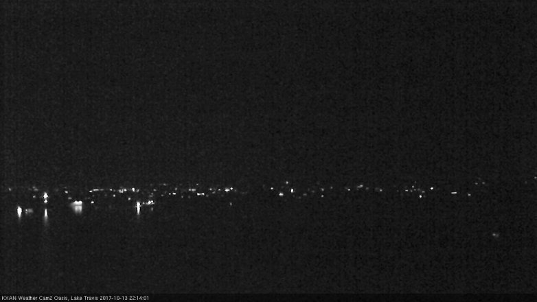 Lake Travis webcam, October 13, 2017 9:40 PM CT