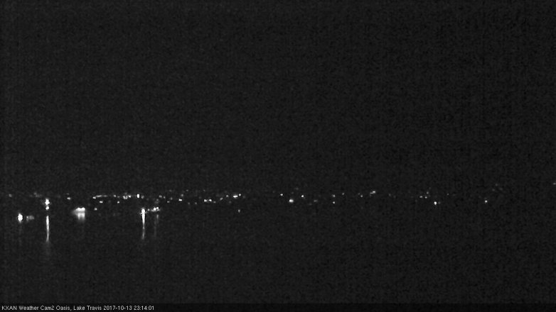 Lake Travis webcam, October 13, 2017 10:20 PM CT