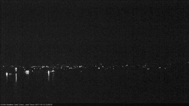 Lake Travis webcam, October 13, 2017 10:25 PM CT