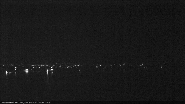 Lake Travis webcam, October 13, 2017 10:35 PM CT