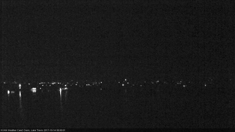 Lake Travis webcam, October 13, 2017 11:05 PM CT