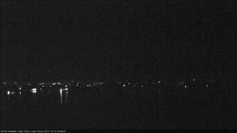 Lake Travis webcam, October 13, 2017 11:10 PM CT