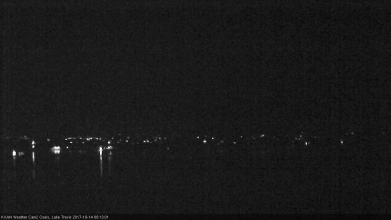 Lake Travis webcam, October 13, 2017 11:35 PM CT