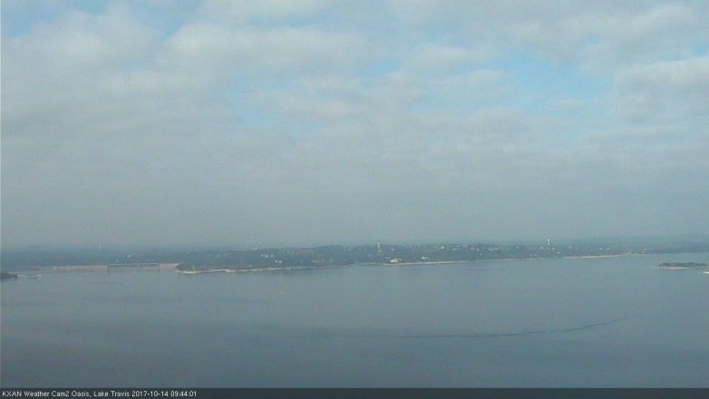 Lake Travis webcam, October 14, 2017 9:00 AM CT