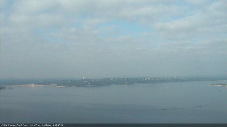 Lake Travis webcam, October 14, 2017 9:10 AM CT