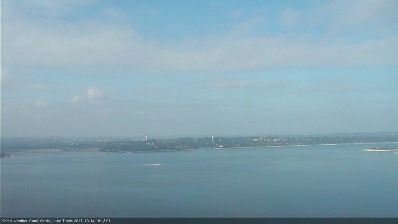 Lake Travis webcam, October 14, 2017 9:35 AM CT