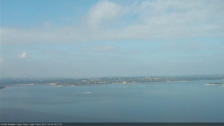 Lake Travis webcam, October 14, 2017 9:40 AM CT