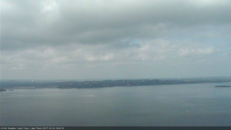 Lake Travis webcam, October 14, 2017 9:45 AM CT