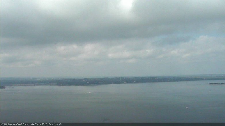 Lake Travis webcam, October 14, 2017 9:55 AM CT