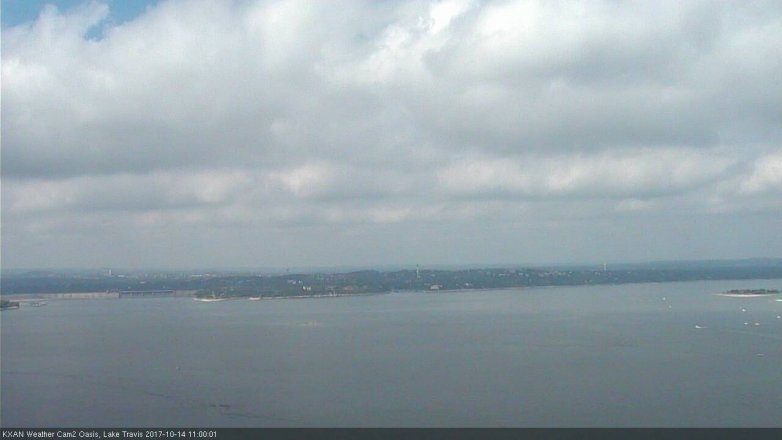 Lake Travis webcam, October 14, 2017 10:25 AM CT
