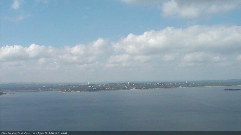 Lake Travis webcam, October 14, 2017 10:50 AM CT