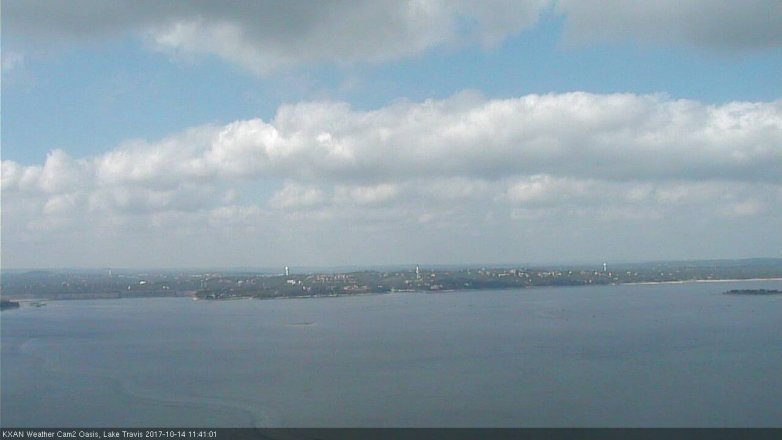Lake Travis webcam, October 14, 2017 10:55 AM CT
