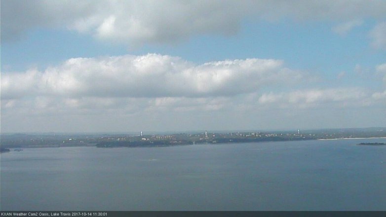 Lake Travis webcam, October 14, 2017 11:00 AM CT