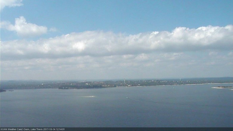 Lake Travis webcam, October 14, 2017 11:45 AM CT